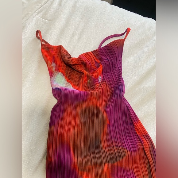 Pretty little Thing Womens full length form fitting dress going out party red - Picture 6 of 8